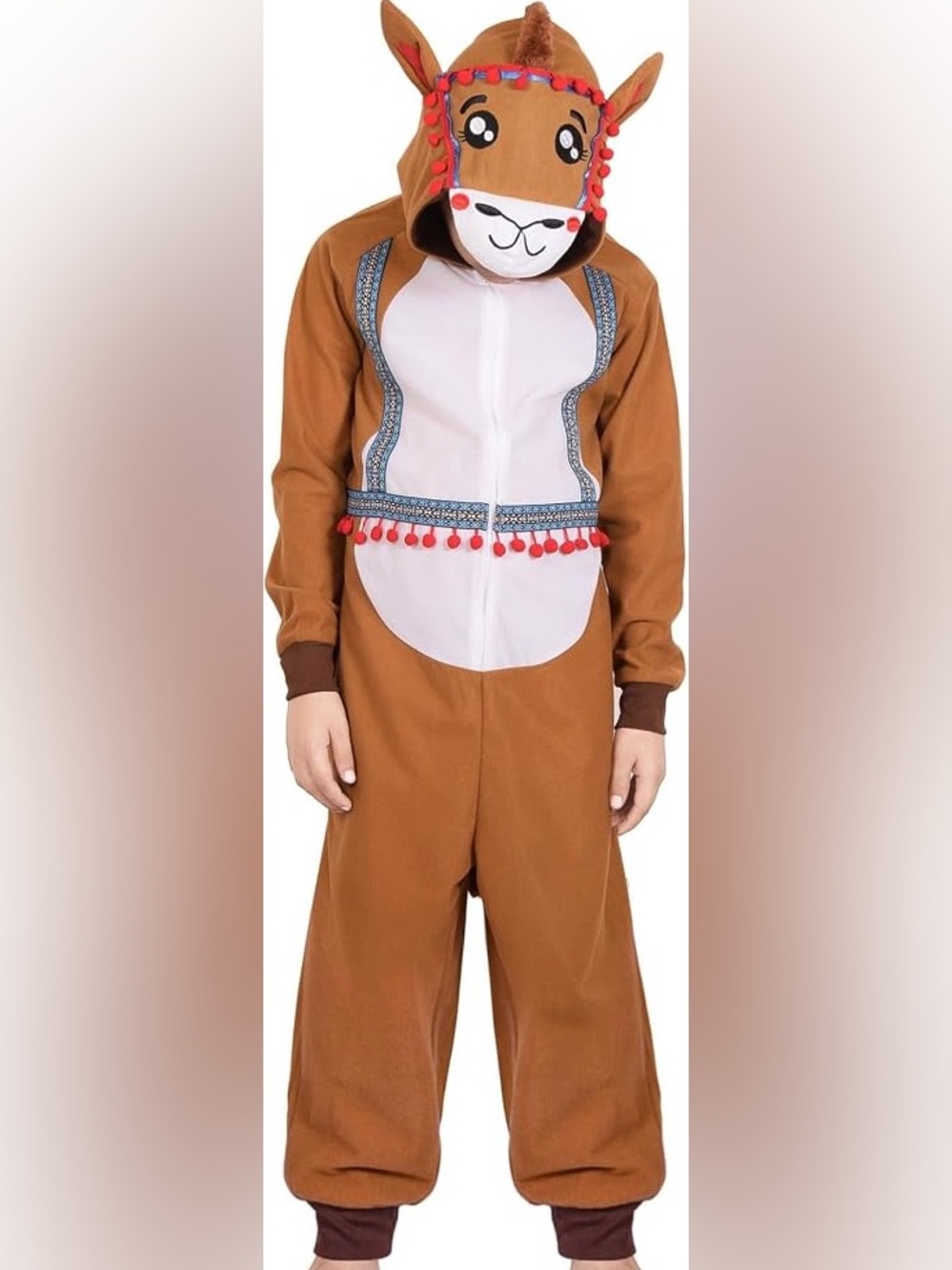 Kids Brown Reindeer Onesie Costume | 9-11 yrs old